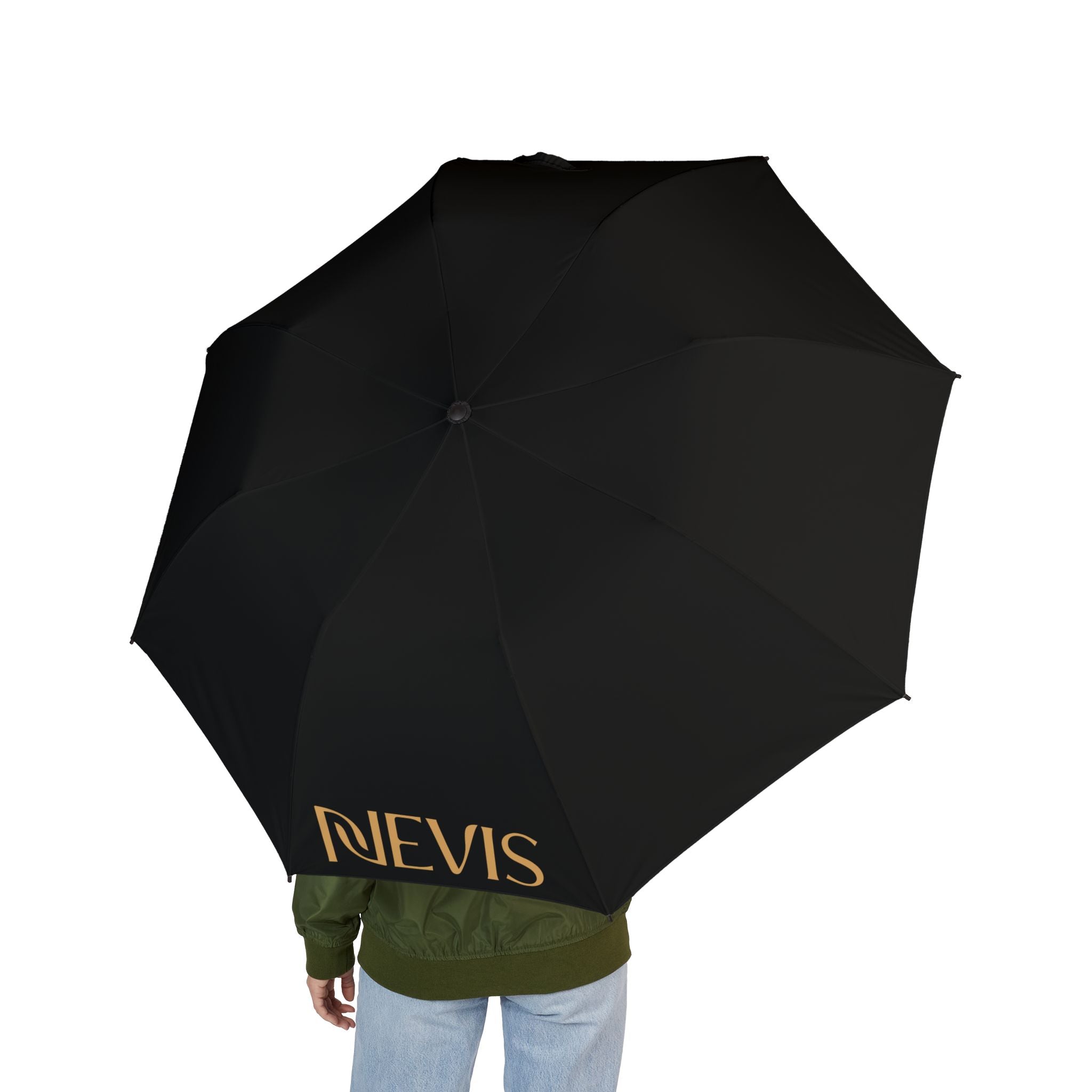 Nevis Classic Black Umbrella (Gold)