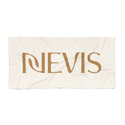 Nevis Logo Beach Towel (Gold + Cream)