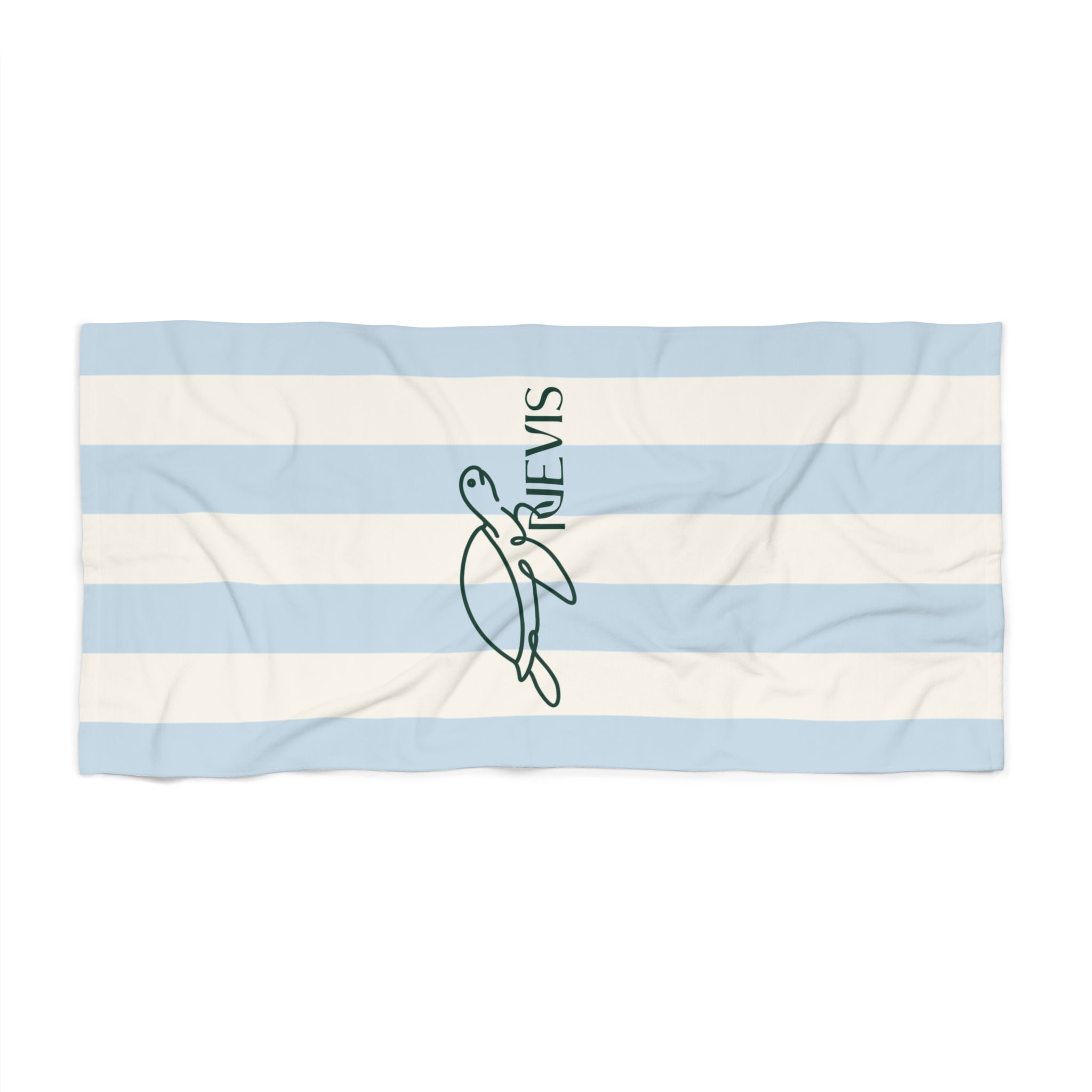 Nevis Turtle Beach Towel — Blue Striped