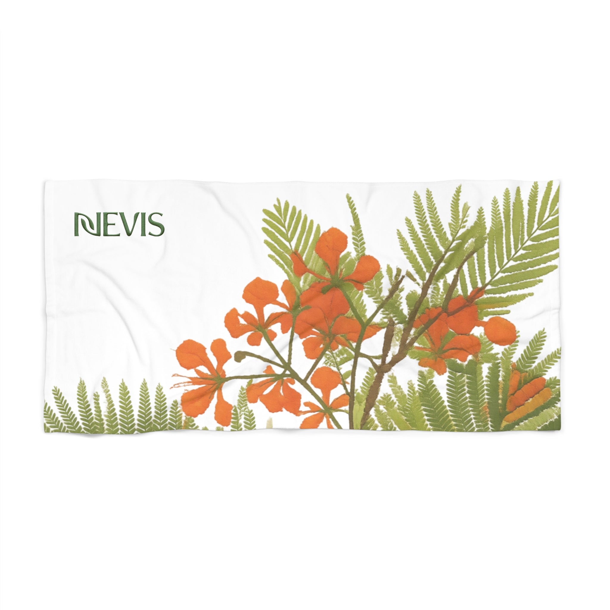 Poinciana Beach Towel — Cream