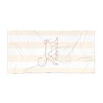 Nevis Monkey Beach Towel — Blush Striped