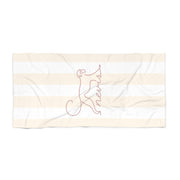 Nevis Monkey Beach Towel — Blush Striped