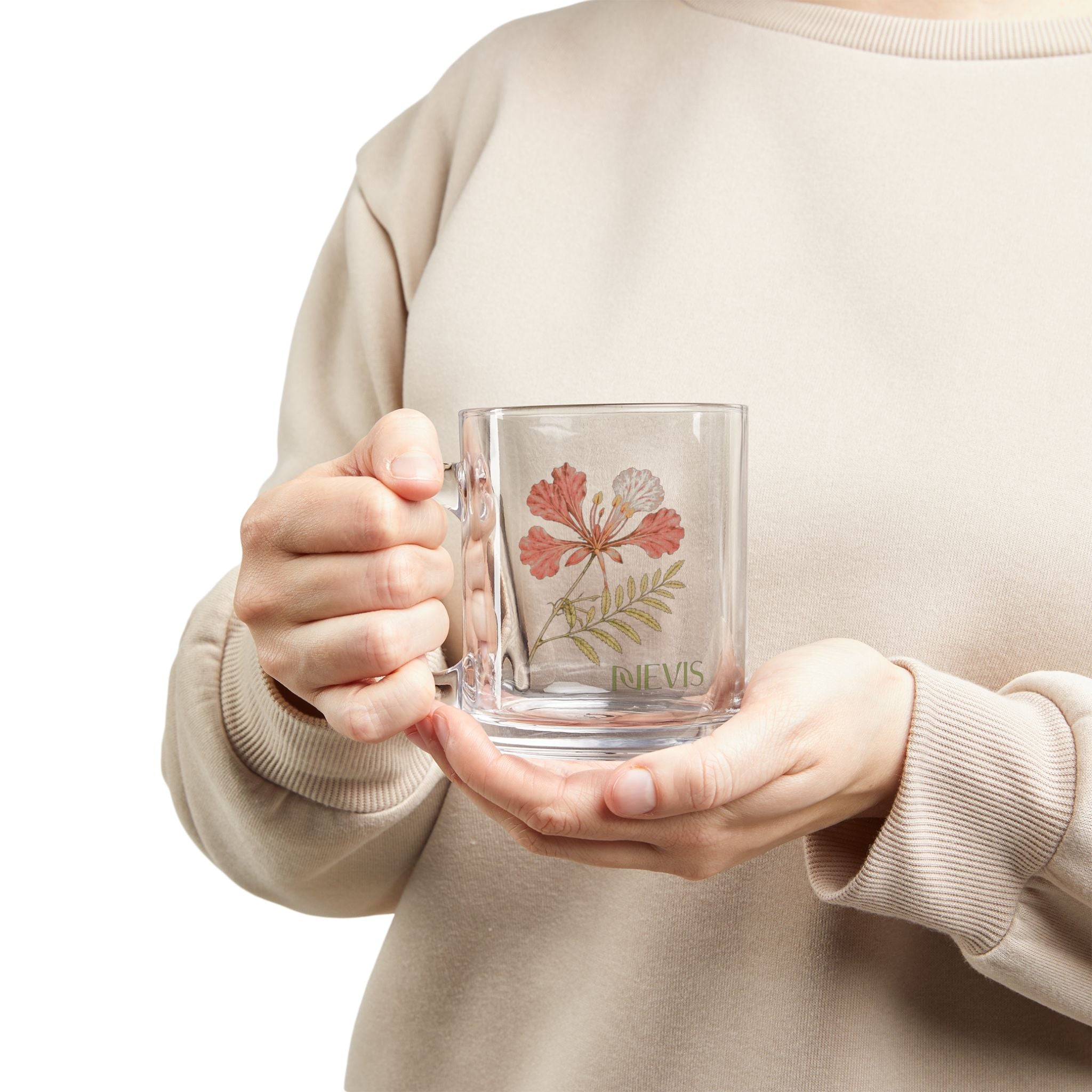 Poinciana Glass Mug