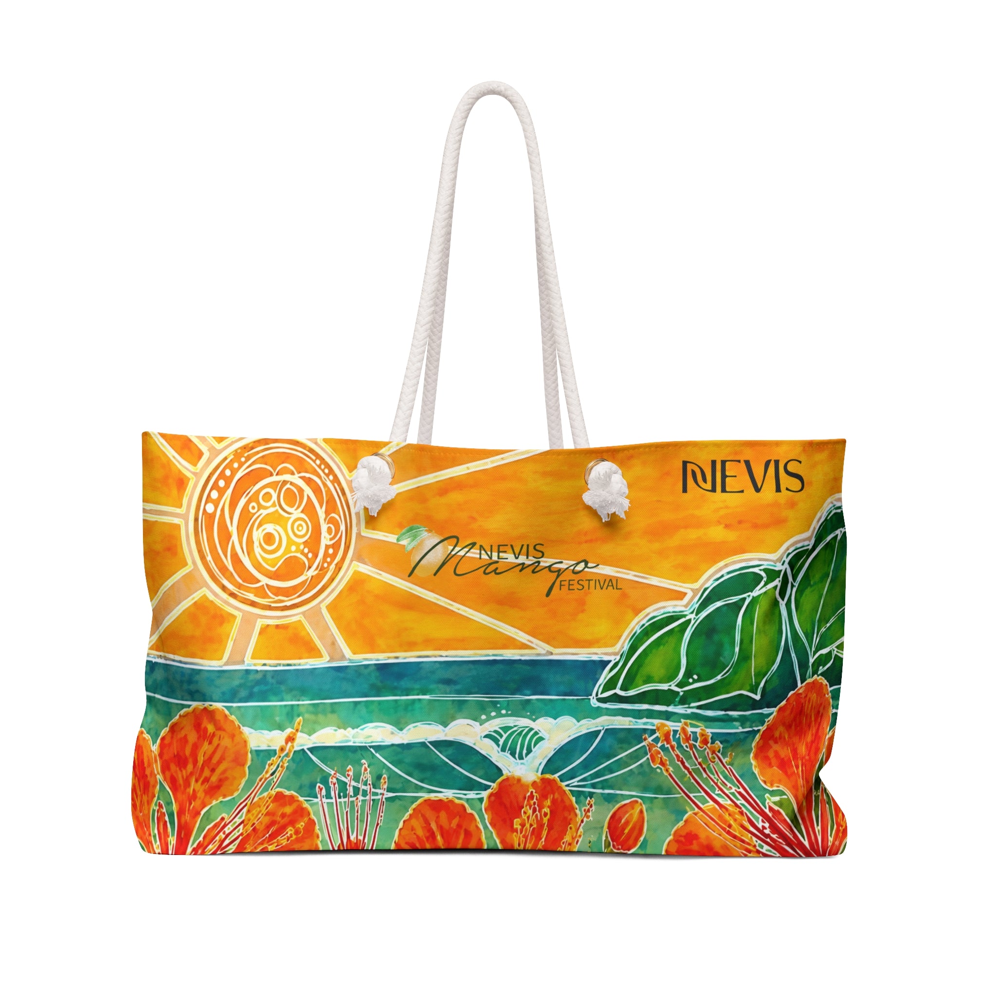 Nevis Tropical Sunset Weekender Bag