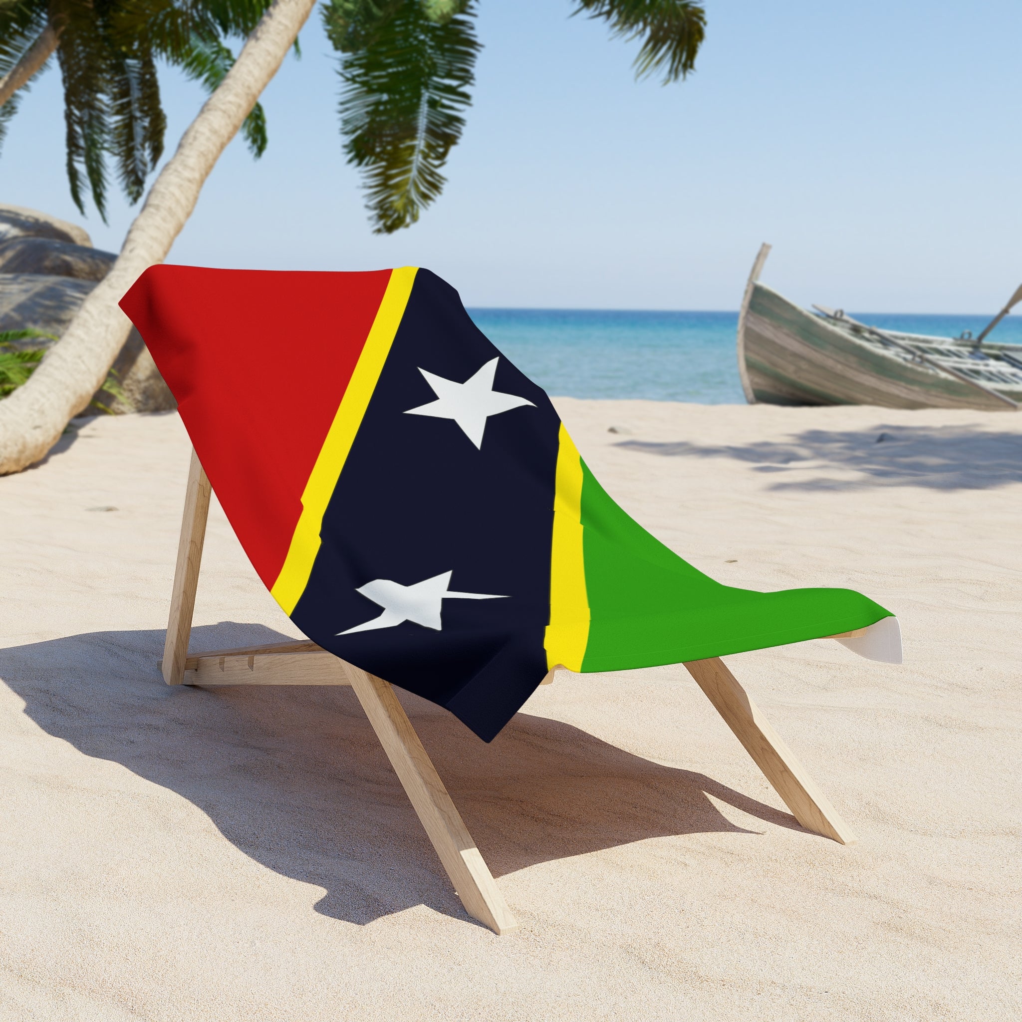St. Kitts and Nevis Flag Beach Towel