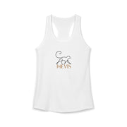 Monkey Line-Art Racerback Tank Top