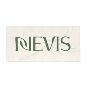 Nevis Logo Beach Towel (Green + Cream)