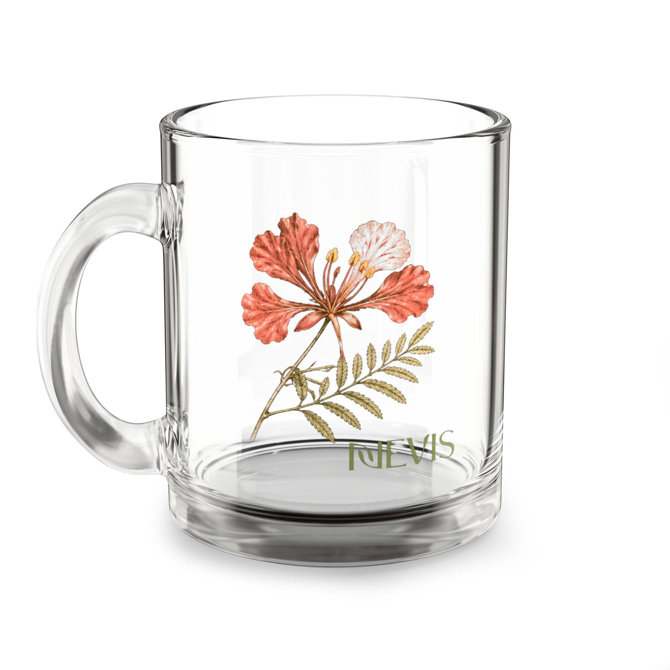 Poinciana Glass Mug