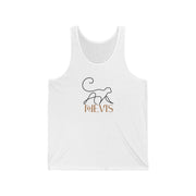 Monkey Line-Art Unisex Tank Top