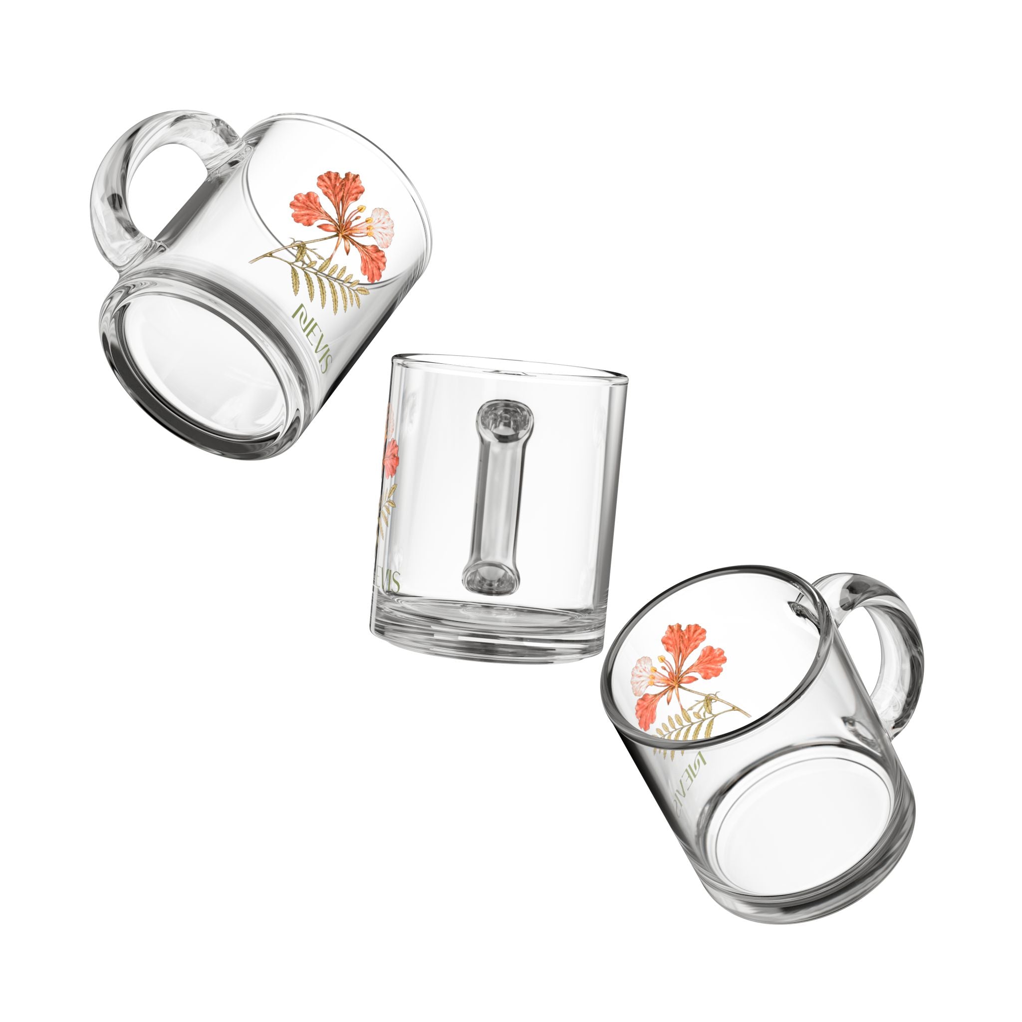 Poinciana Glass Mug