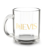 Nevis Gold Logo Glass Mug